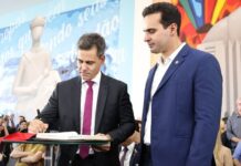 Governador Lucas Ribeiro empossa novos secretários em Campina Grande lucas posse